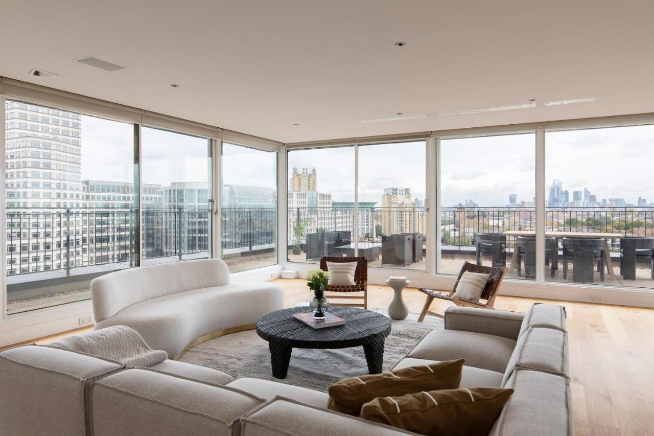 The Canary Wharf Secret - Glamorous 3Bdr Flat With Terrace And Parking Apartment London Luaran gambar