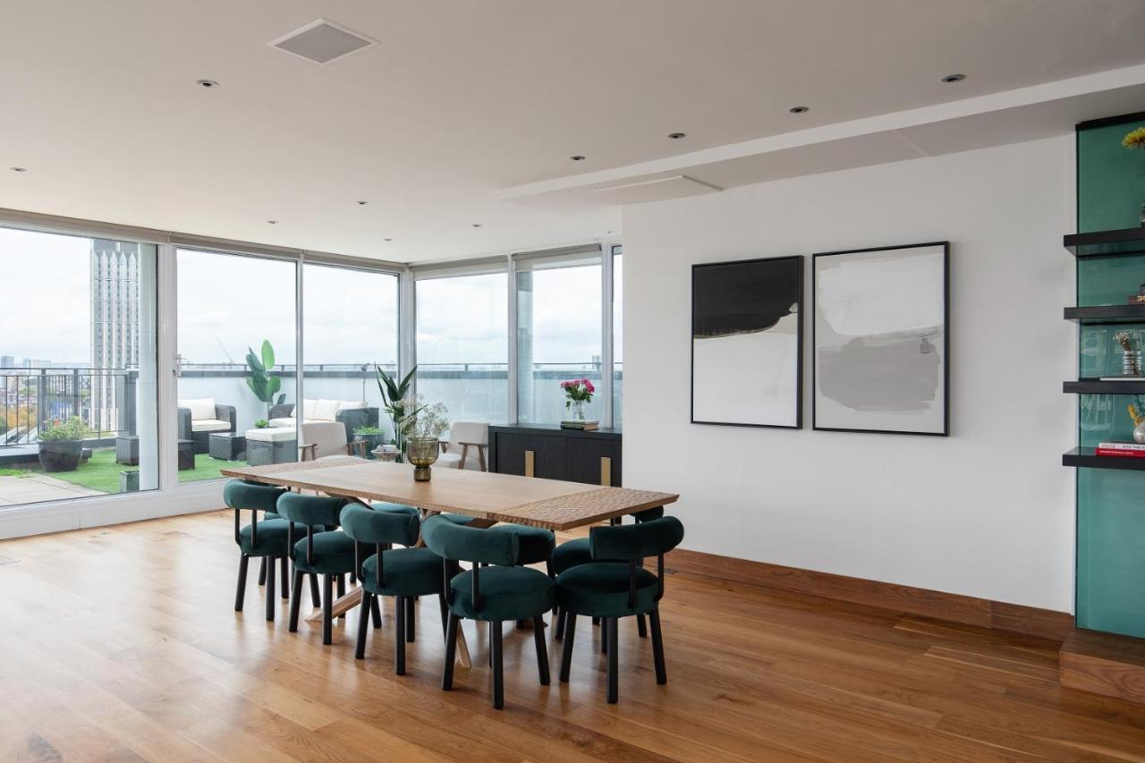 The Canary Wharf Secret - Glamorous 3Bdr Flat With Terrace And Parking Apartment London Luaran gambar