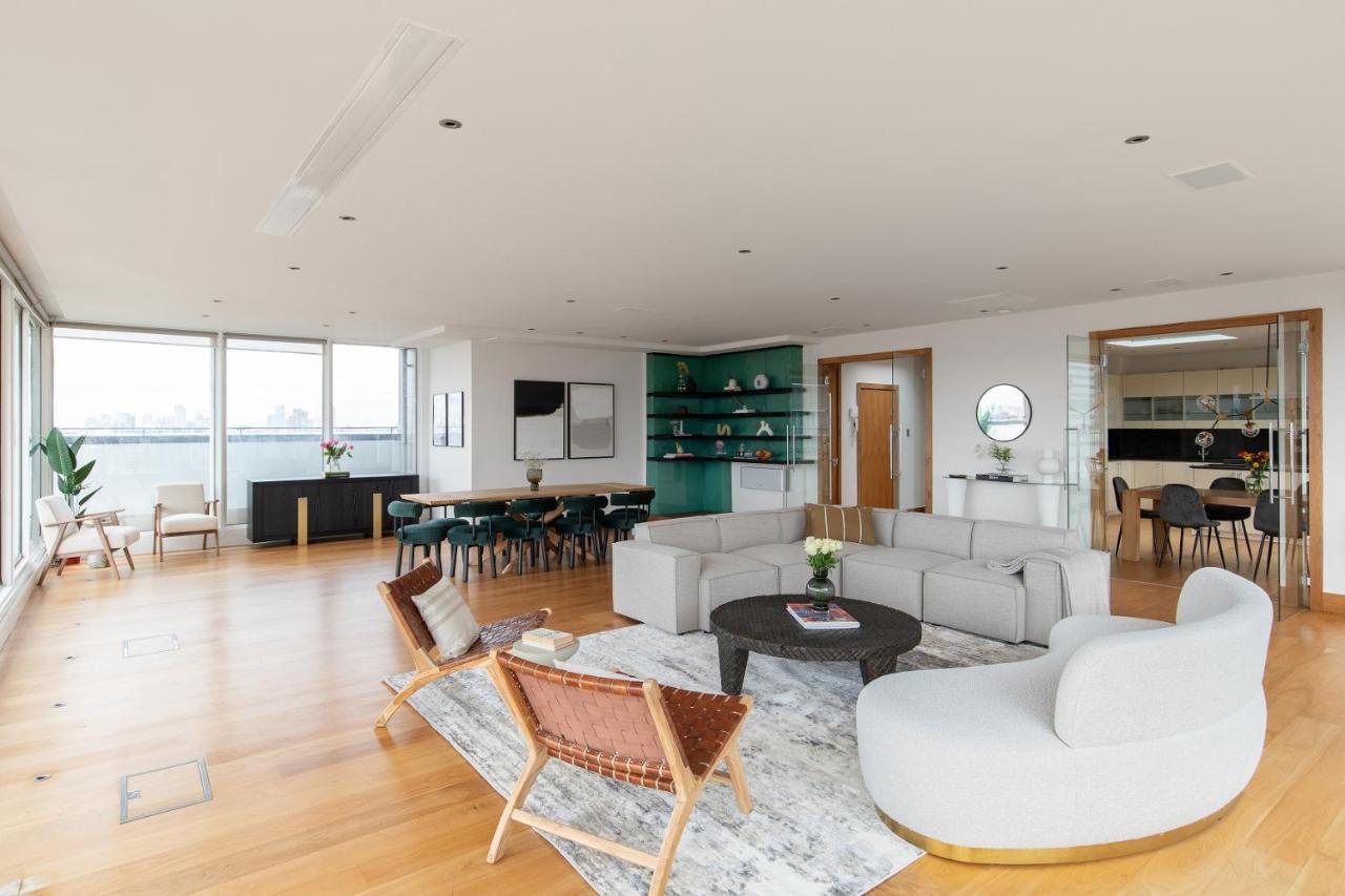 The Canary Wharf Secret - Glamorous 3Bdr Flat With Terrace And Parking Apartment London Luaran gambar