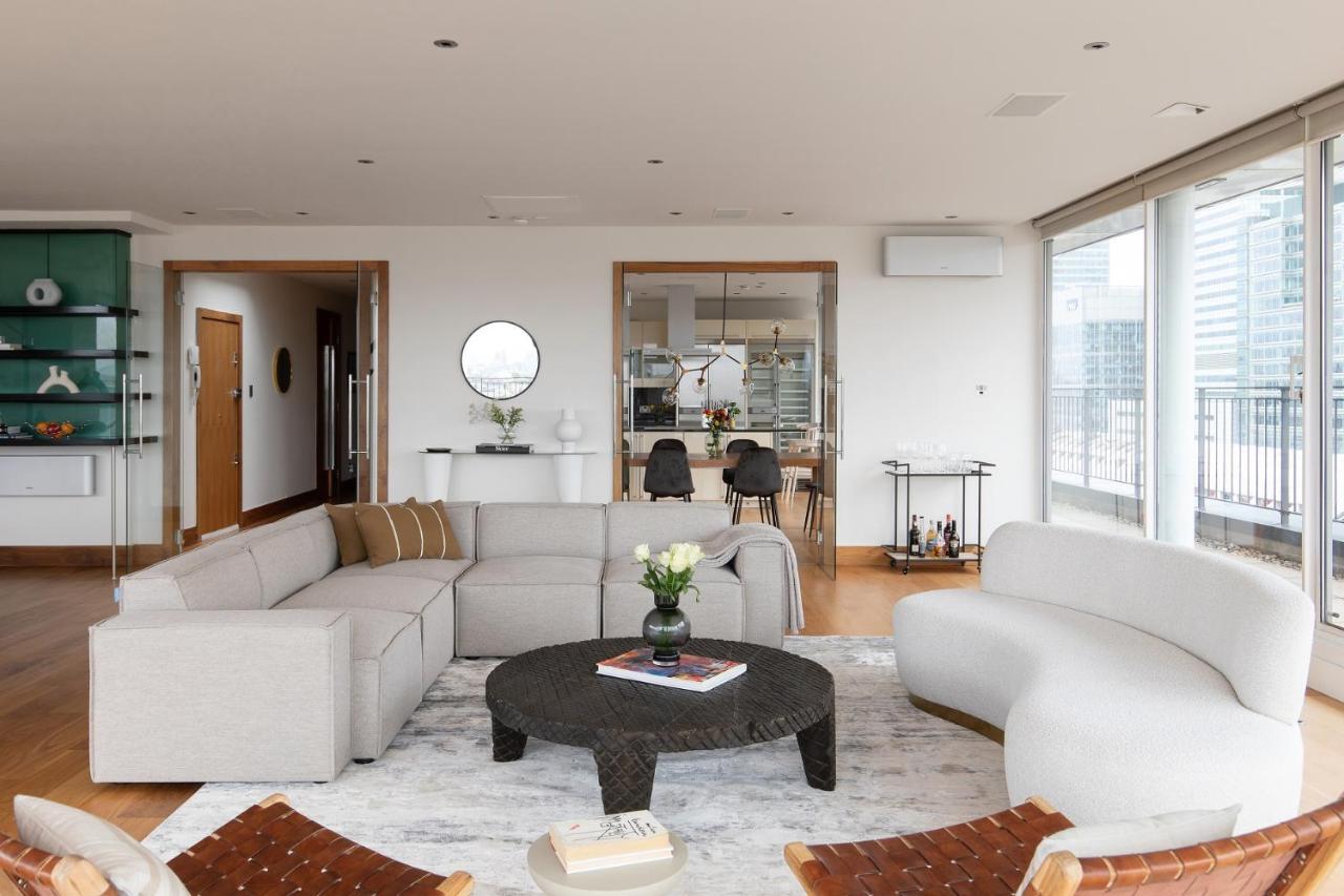 The Canary Wharf Secret - Glamorous 3Bdr Flat With Terrace And Parking Apartment London Luaran gambar