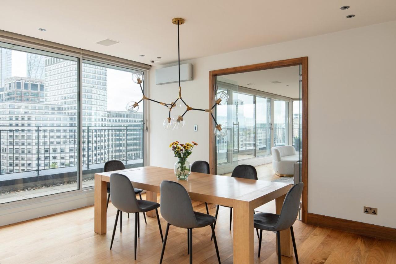 The Canary Wharf Secret - Glamorous 3Bdr Flat With Terrace And Parking Apartment London Luaran gambar