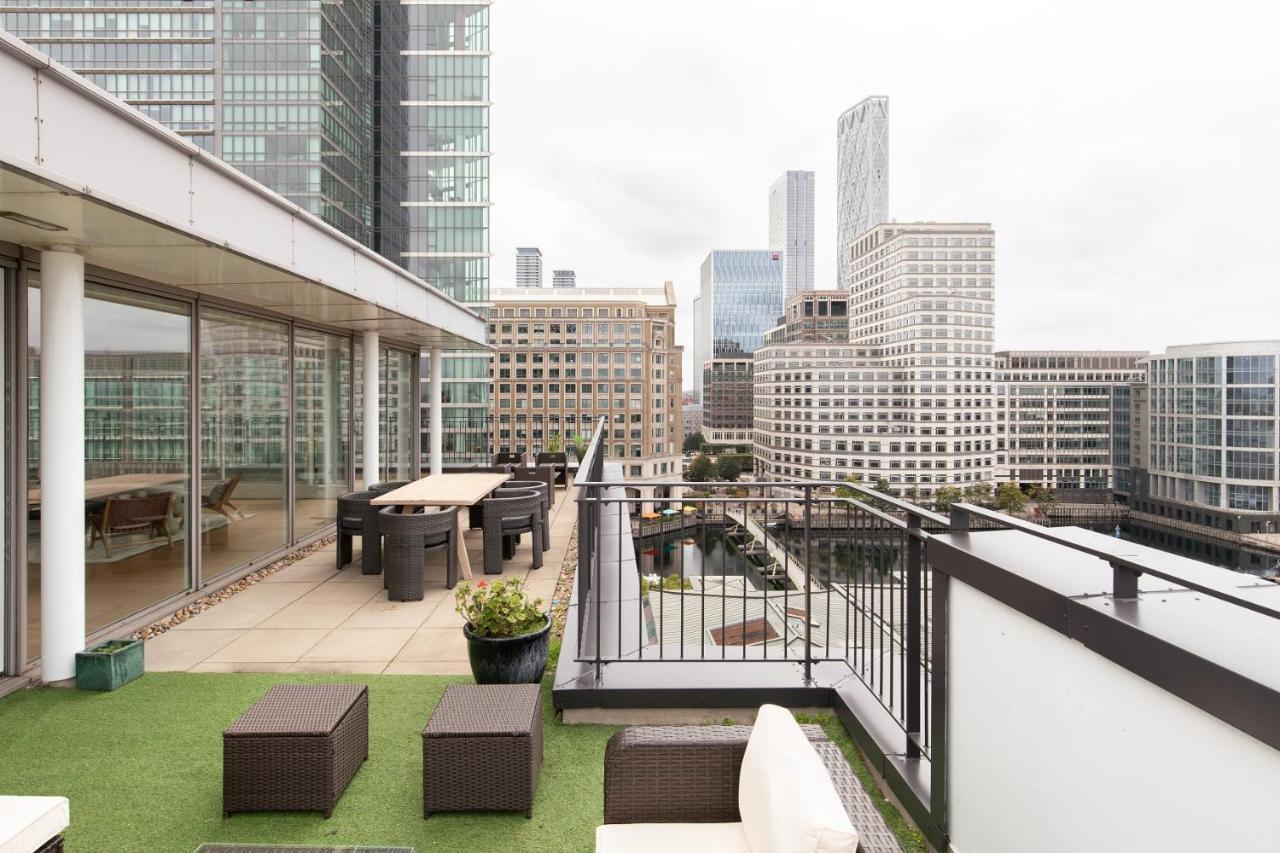 The Canary Wharf Secret - Glamorous 3Bdr Flat With Terrace And Parking Apartment London Luaran gambar