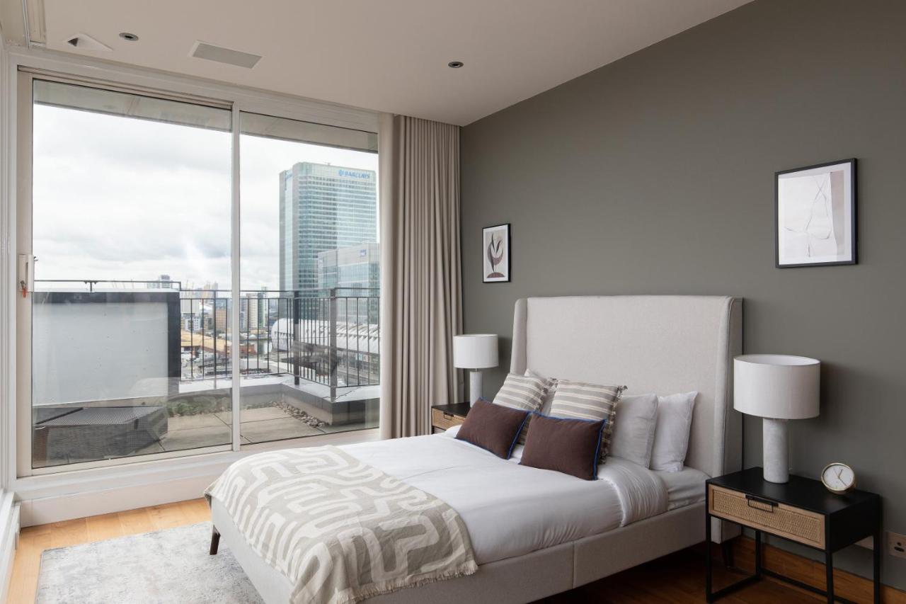 The Canary Wharf Secret - Glamorous 3Bdr Flat With Terrace And Parking Apartment London Luaran gambar